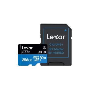 Lexar microSD карта памяти 256GB, 100 MB/s / 45 MB/s