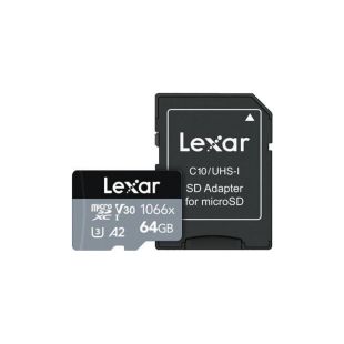 Lexar Pro microSD карта памяти 64GB, 160 MB/s / 70 MB/s