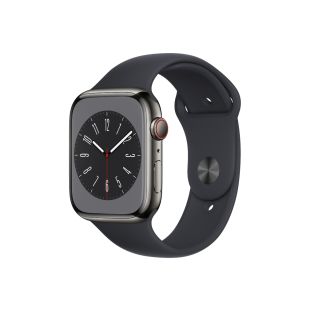 Nutikell Apple Watch Series 8 Roostevaba teras GPS + LTE 41mm, must