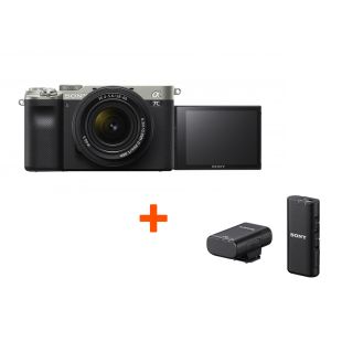 Гибридная камера Sony a7c 28-60 мм с микрофоном ECM-W2BT