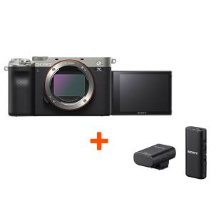 Гибридная камера Sony в корпусе a7c с микрофоном ECM-W2BT