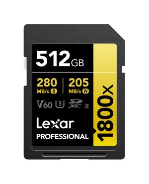 Lexar mälukaart SDXC Pro 1800x U3 UHS-II R280/W210 (V60) 512GB