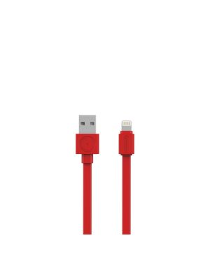 Allocacoc kaabel USB-A - Lightning Flat, 1.5 m, punane