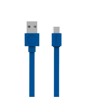 Allocacoc kaabel USB-A - USB-C Flat, 1.5 m, sinine