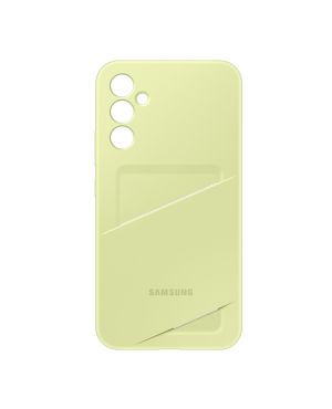 Samsung Galaxy A34 kaarditaskuga silikoonümbris, laimiroheline