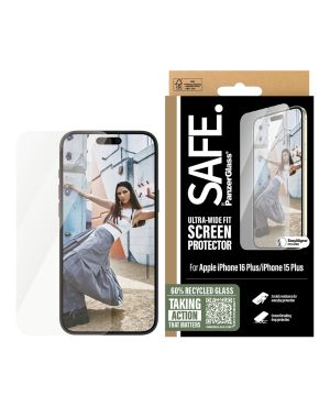 Apple iPhone 16 Plus/15 Plus ekraani kaitseklaas SAFE by PanzerGlass