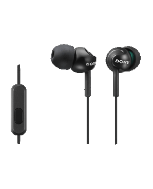 Sony mikrofoniga nööpkõrvaklapid MDR-EX110AP, must