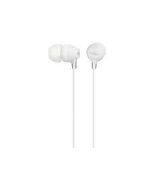 Sony nööpkõrvaklapid MDR-EX15LP, valge