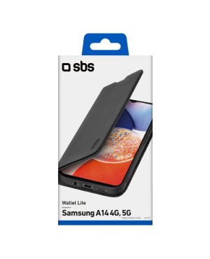 Samsung Galaxy A14 4G/5G mobiiltelefoni kaaned SBS Lite, must