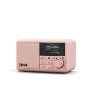 Pinell Compact FM/DAB/DAB+ kaasaskantav raadio, roosa